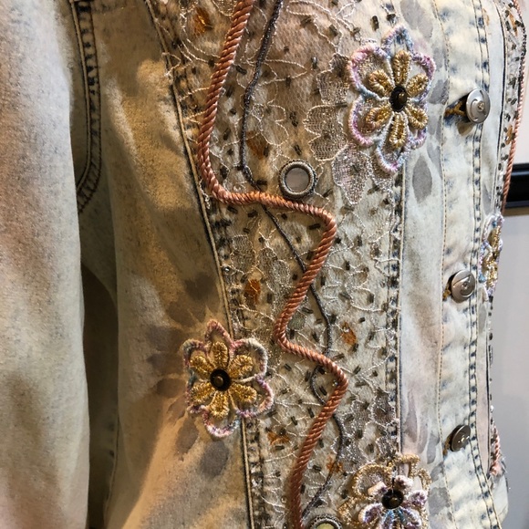 EUC Variations Bleached Denim Jacket - Picture 14 of 16